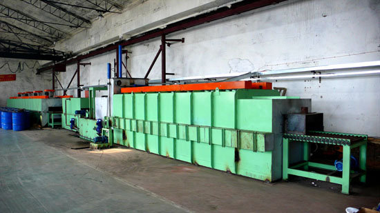 保護(hù)氣氛垂直淬火輥底爐生產(chǎn)線(xiàn)