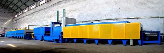 保護(hù)氣氛垂直淬火輥底爐熱處理生產(chǎn)線(xiàn)